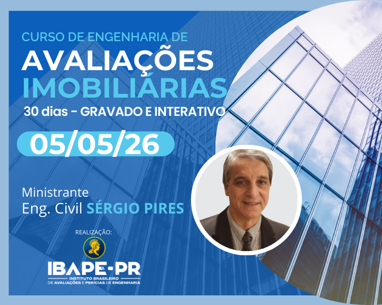 Curso de Engenharia de AVALIAÇÕES IMOBILIÁRIAS