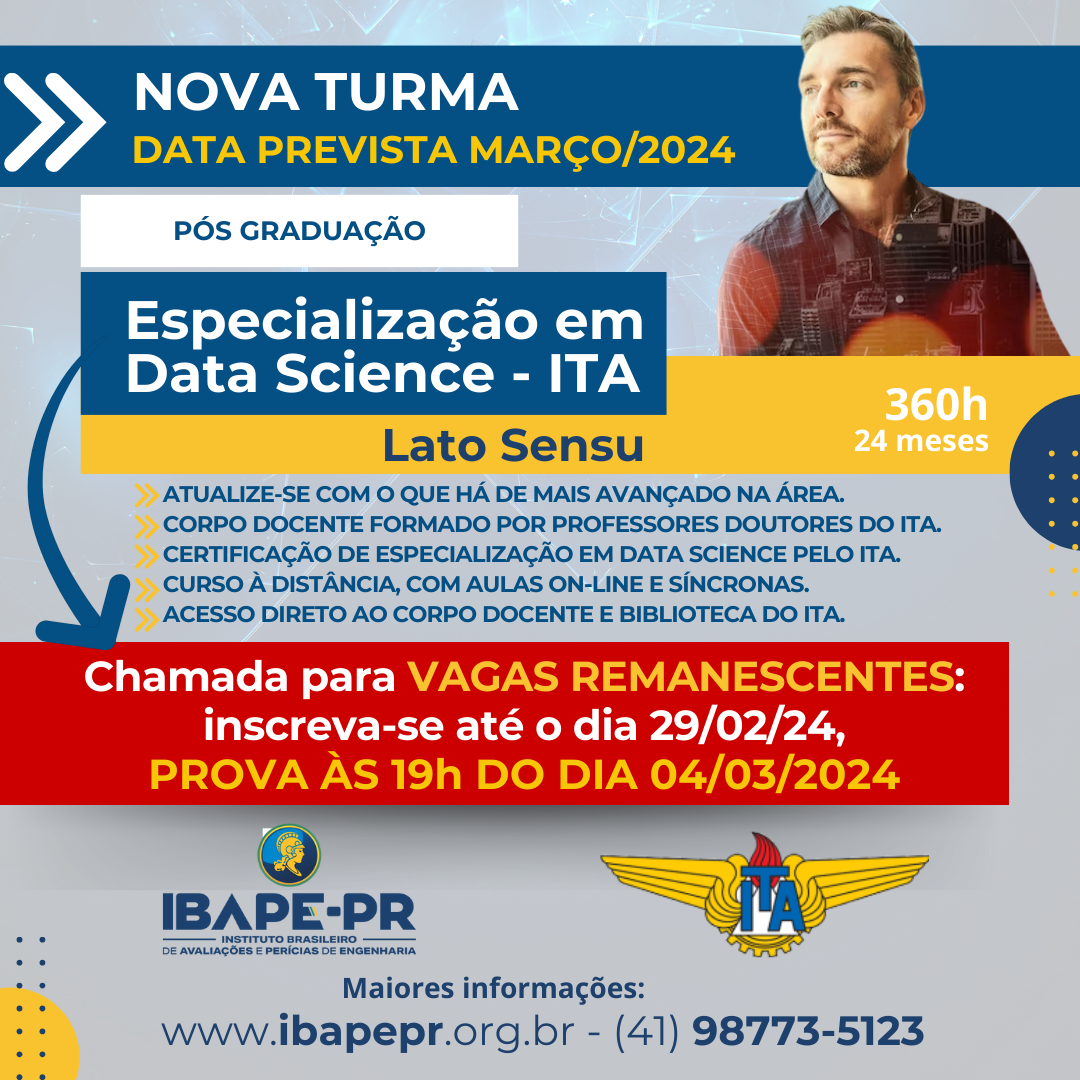 ESPECIALIZAÇÃO EM DATA SCIENCE - ITA