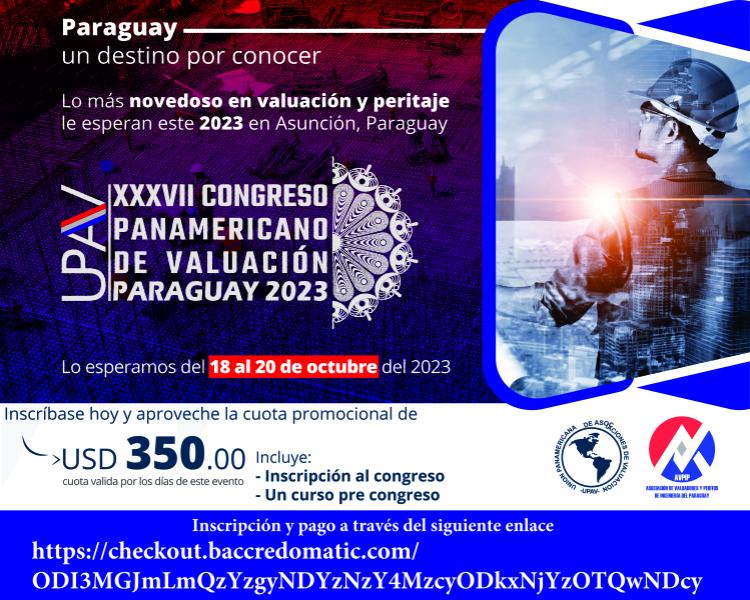 37º Congresso Panamericano de Avaliações - Paraguai 2023